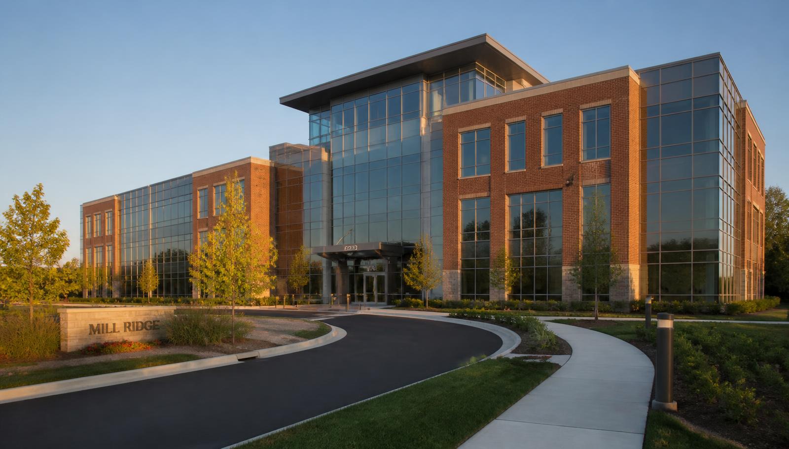 Modern commercial office buildings managed by Ed Long Investing LLC